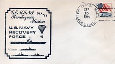 GEMINI 11 Gordon & Conrad RECOVERY SHIP USS Wallace L. LIND 1966 Space cover, usado comprar usado  Enviando para Brazil