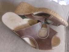 Retro wedge sandals for sale  NORWICH