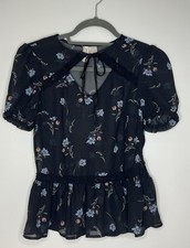 Bluse chiffon schwarz gebraucht kaufen  München