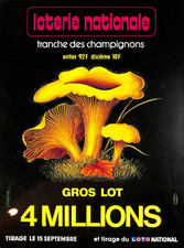 Affiche poster loterie d'occasion  Les Bordes