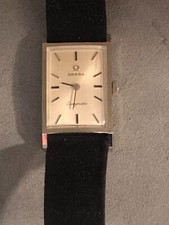1966 OMEGA relógio tanque de aço inoxidável com caixa original e papéis REPARO 12mm x 22mm comprar usado  Enviando para Brazil