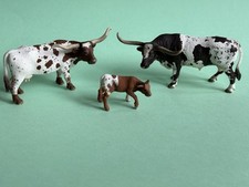 Usado, Schleich aposentado 2018 Texas Longhorn Family: Bull 13721, Cow 13685 & Bezerro 13684 comprar usado  Enviando para Brazil