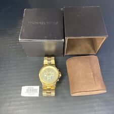 Reloj Michael Kors Hombre Dylan Cronógrafo Tono Dorado Acero Inoxidable MK8278 segunda mano  Embacar hacia Argentina