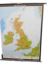 British isles schulwandkarte gebraucht kaufen  Elmshorn