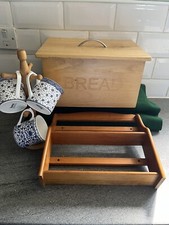 wooden bread bin for sale  MARCH