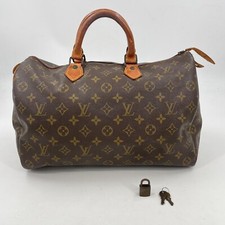 Autêntica bolsa de mão Louis Vuitton monograma Speedy 35 M41524 com cadeado e chave RG168, usado comprar usado  Enviando para Brazil