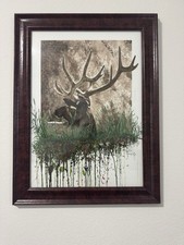 Original watercolor elk for sale  Manor