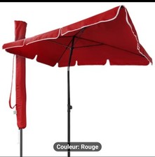 Parasol rectangulaire rouge d'occasion  Paris I