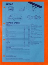 Usado, IVECO GAMME DAILY / CHASSIS CABINE 49-10 / FICHE TECHNIQUE de 1985 comprar usado Usado, IVECO GAMME DAILY / CHASSIS CABINE 49-10 / FICHE TECHNIQUE de 1985 comprar usado  Enviando para Brazil