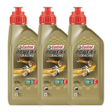 3 LITRI OLIO MOTORE CASTROL POWER 1 RACING 10W50 4T MOTO 100% SINTETICO JASO MA2 comprar usado  Enviando para Brazil