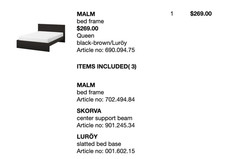 Ikea black malm for sale  Pittsburgh