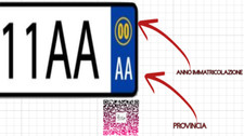Stickers targa auto usato  Caserta