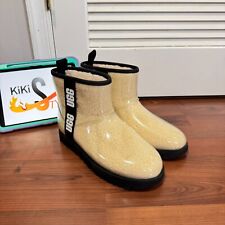 Novo Sem Caixa UGG Clássico Transparente Mini Botas Femininas Pretas Naturais comprar usado  Enviando para Brazil