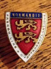 Insigne paquebot normandie d'occasion  Chambéry