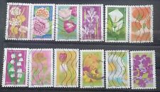 Timbres série fleurs d'occasion  Plouarzel