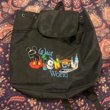Mochila Walt Disney World bordada livro bolsa mochila cordão bolsa preta. comprar usado  Enviando para Brazil
