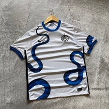 Usado, Camisa Nike Inter Milan Away branca estampa de cobra tamanho M 2021/22 Indonésia comprar usado  Enviando para Brazil