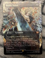 Buster Sword (Borderless) (Foil) quase perfeito - 0351 - MTG Final Fantasy (FIN) (EN) comprar usado  Enviando para Brazil