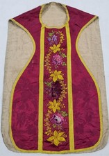 Antique silk brocade for sale  UK