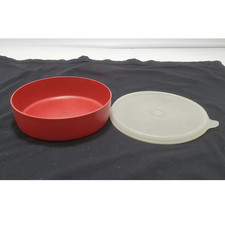 Vintage Tupperware Pequeno Red Wonder Lanche/Tigela de Cereais com Tampa Transparente 1551 comprar usado  Enviando para Brazil