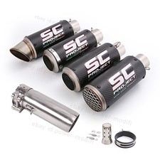 Silenciador de carbono 51 mm tubo médio sistema de exaustão deslizante para Yamaha YZF R6 2006-2025 comprar usado  Enviando para Brazil