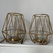 Gold geometric metal for sale  WYMONDHAM