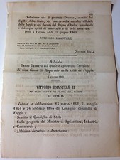 Regio decreto 1865 usato  Italia