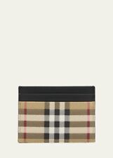 Autêntica capa de cartão Burberry xadrez e couro bege arquivado comprar usado  Enviando para Brazil