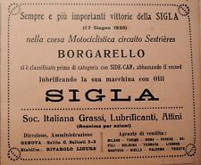 Pubbl.1920 gara moto usato  Biella