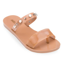 Sandálias cravejadas Melissa Love Lip Li EUA 6/7 gótica costeira minimalista rosa geléia, usado comprar usado  Enviando para Brazil
