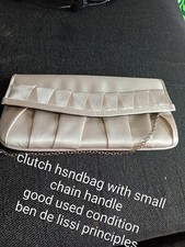 ivory satin clutch bag for sale  ROTHERHAM