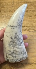 Vintage faux scrimshaw for sale  Braidwood