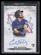 2022 Topps Inception Rookie Emerging Stars autógrafo Cal Raleigh controle remoto automático 264/299 comprar usado  Enviando para Brazil