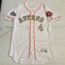 Camiseta dourada autêntica Springer Houston Astros 2017 World Series Champions 44, usado comprar usado  Enviando para Brazil