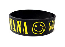 Pulseira de silicone banda rock música punk - NIRVANA Kurt Cobain comprar usado  Enviando para Brazil