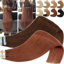 Fita invisível em 100% extensão de cabelo humano trama de pele sem costura cabelo russo Remy comprar usado  Enviando para Brazil