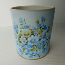 Usado, Vaso LEFTON vintage vaso copo azul floral cerâmica Japão banheiro vaidade flores comprar usado  Enviando para Brazil