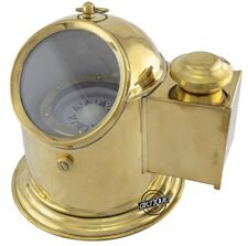 Vintage Bitácora Brújula Barco / De Gimballed Con Aceite Lámpara Marinero comprar usado  Enviando para Brazil