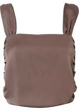 Satin blusentop mittelbraun gebraucht kaufen  Deutschland