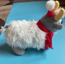 Vintage Hallmark Holiday Singing Deck The Halls Funny Goat PlushW 3AA Baterias comprar usado  Enviando para Brazil