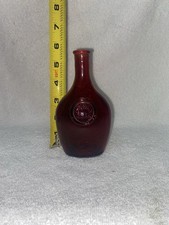Vaso frasco de vidro vintage Wheaton NJ "CROWN" vermelho rubi 5-1/2” altura comprar usado  Enviando para Brazil