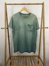 Camiseta de algodão usada vintage gradiente sol desbotado bolso frontal trabalho em branco WIP GG comprar usado  Enviando para Brazil