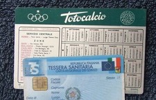 Totocalcio calendario lamiera usato  Messina