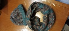 Scaldacollo cappello multicolo usato  Italia