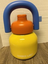 Garrafa de água isolada, aço inoxidável com cabo amarelo e azul comprar usado  Enviando para Brazil