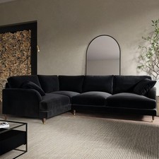 Black velvet seater for sale  HUDDERSFIELD