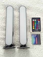 CONJUNTO DE 2 barras de luz LED RGB multicoloridas Tzumi Illumalight com controle remoto alimentado por USB comprar usado  Enviando para Brazil