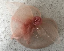 Fascinator peach nude for sale  BLACKPOOL