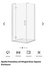 hinged frameless shower doors for sale hinged frameless shower doors for sale CLACTON-ON-SEA