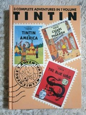 Vintage hardcover tintin for sale  DUNMOW